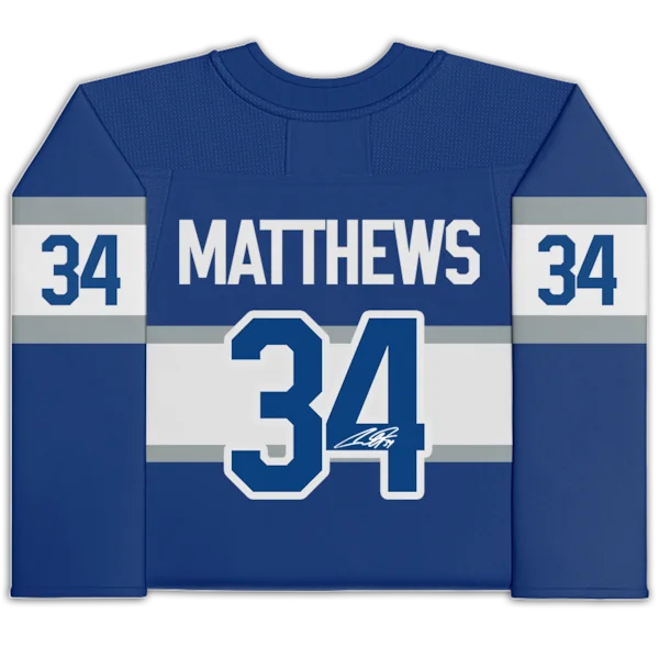 Auston Matthews Signed 2017 NHL Centennial Classic Jersey | Toronto Maple Leafs