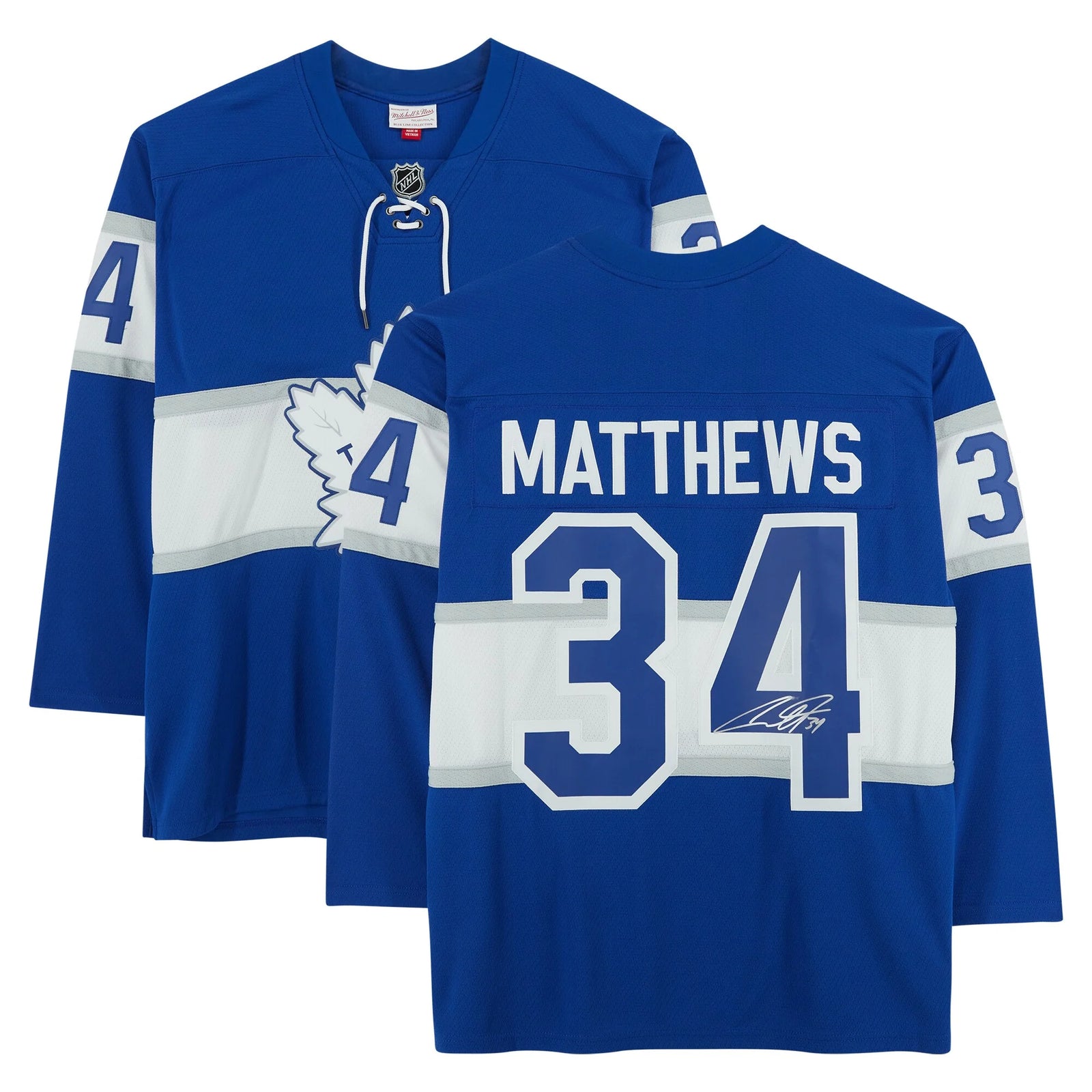 Auston Matthews Signed 2017 NHL Centennial Classic Jersey | Toronto Maple Leafs