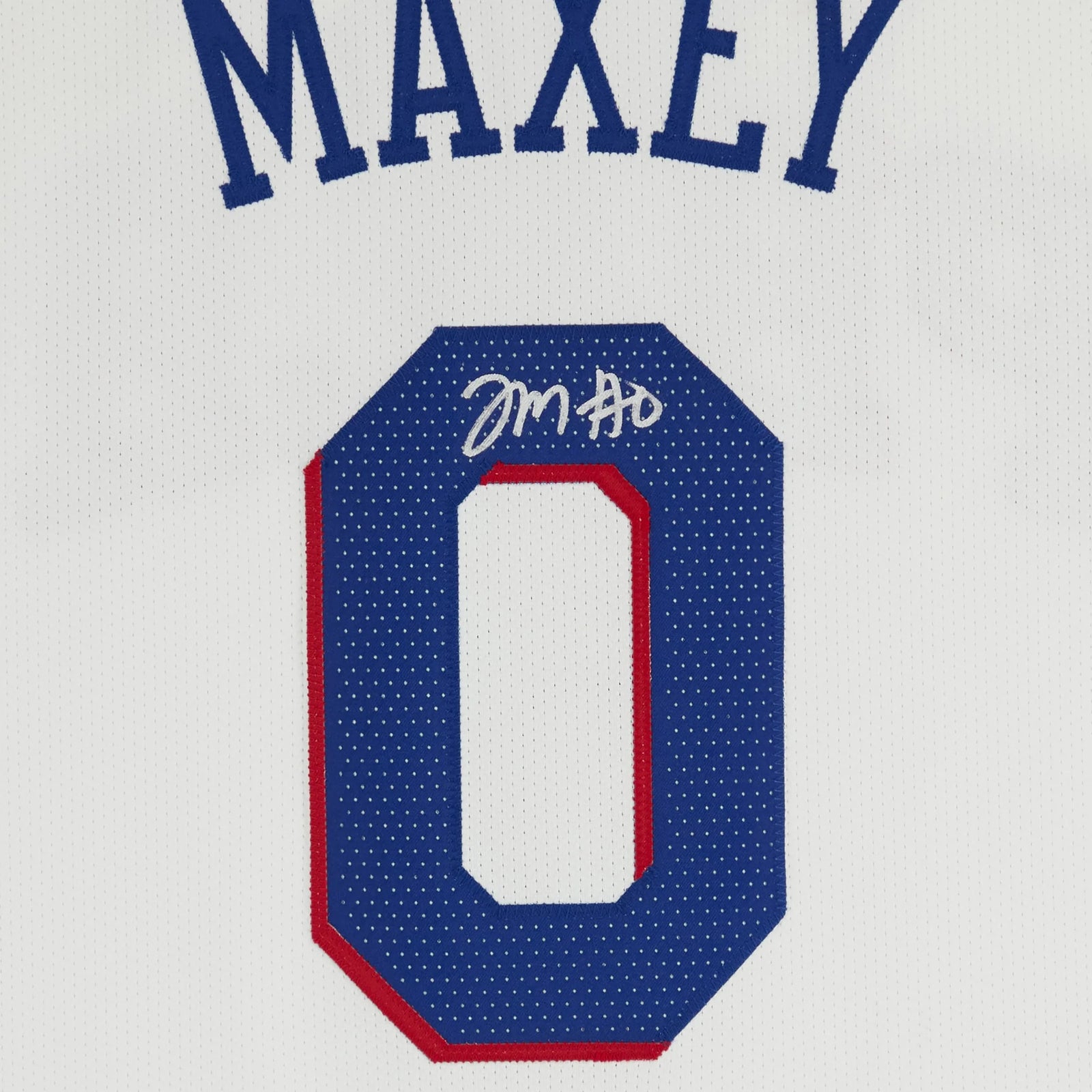 Tyrese Maxey Signed Philadelphia 76ers White Nike Jersey | Authenticated