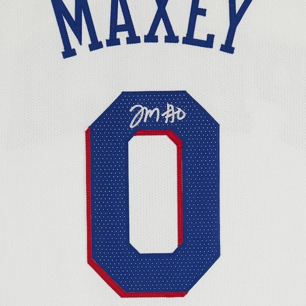 Tyrese Maxey Signed Philadelphia 76ers White Nike Jersey | Authenticated
