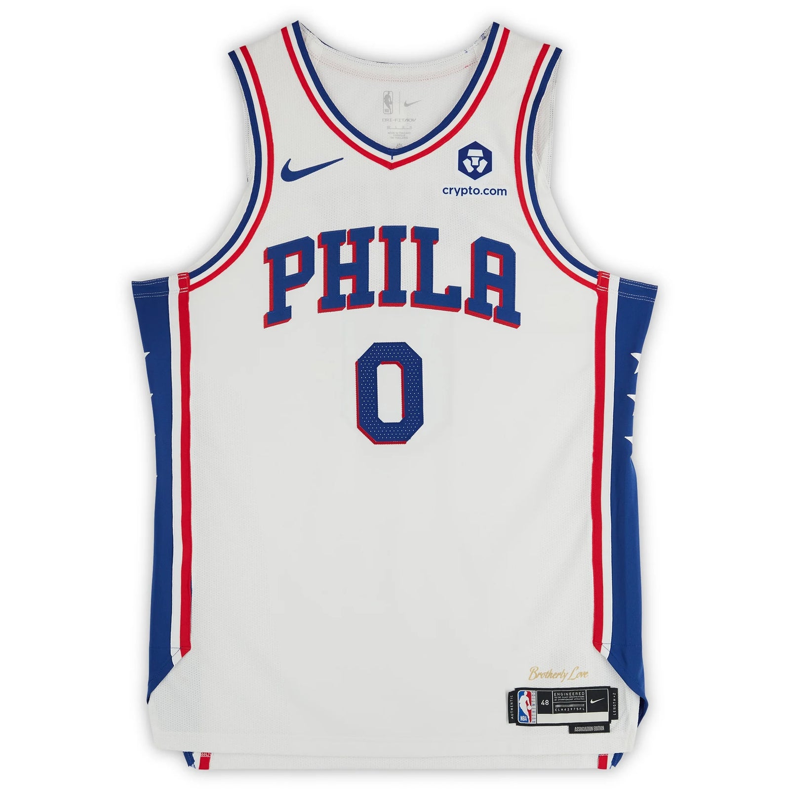 Tyrese Maxey Signed Philadelphia 76ers White Nike Jersey | Authenticated