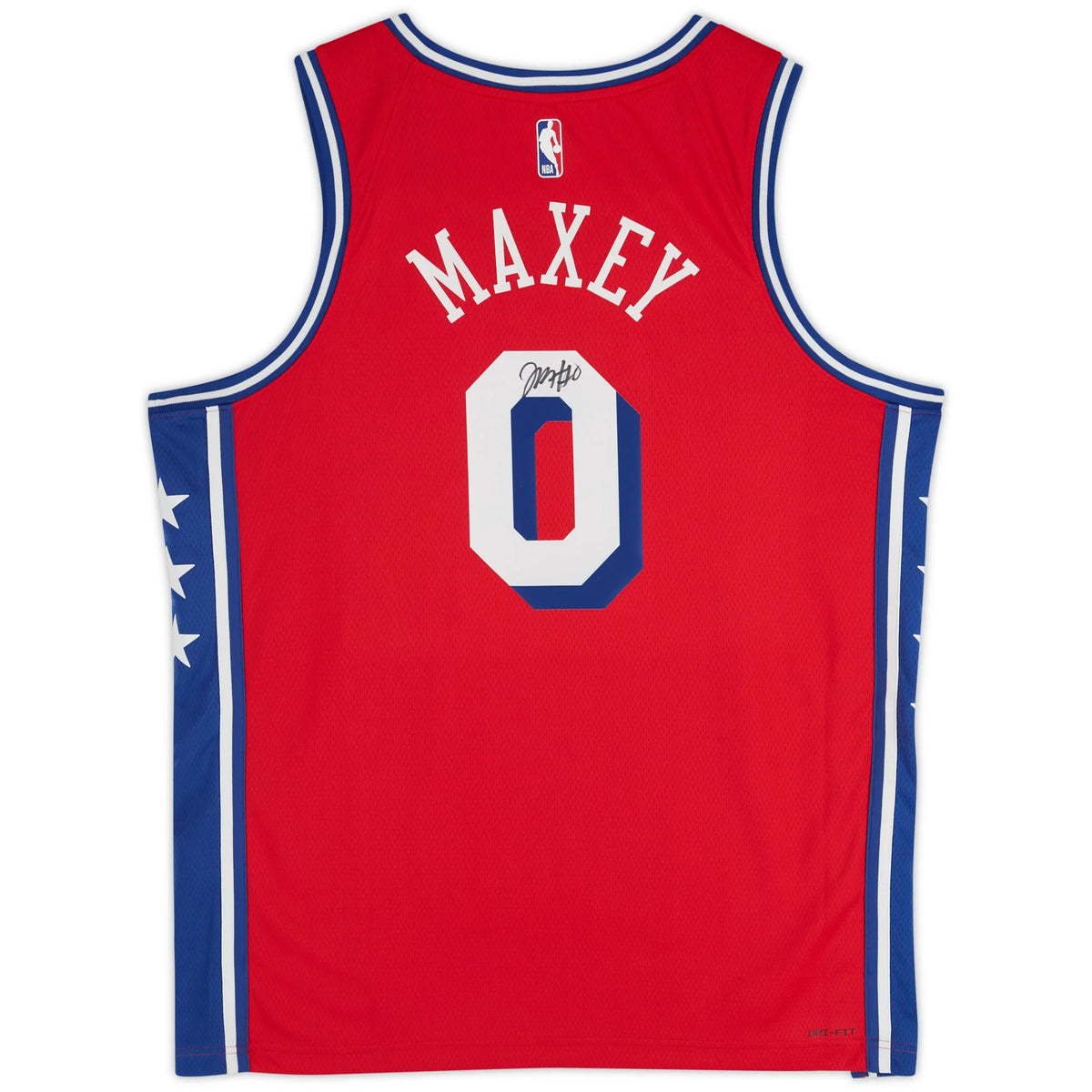 Tyrese Maxey Philadelphia 76ers Autographed Jordan Brand Red 2022-23 | WJRSYMA0818
