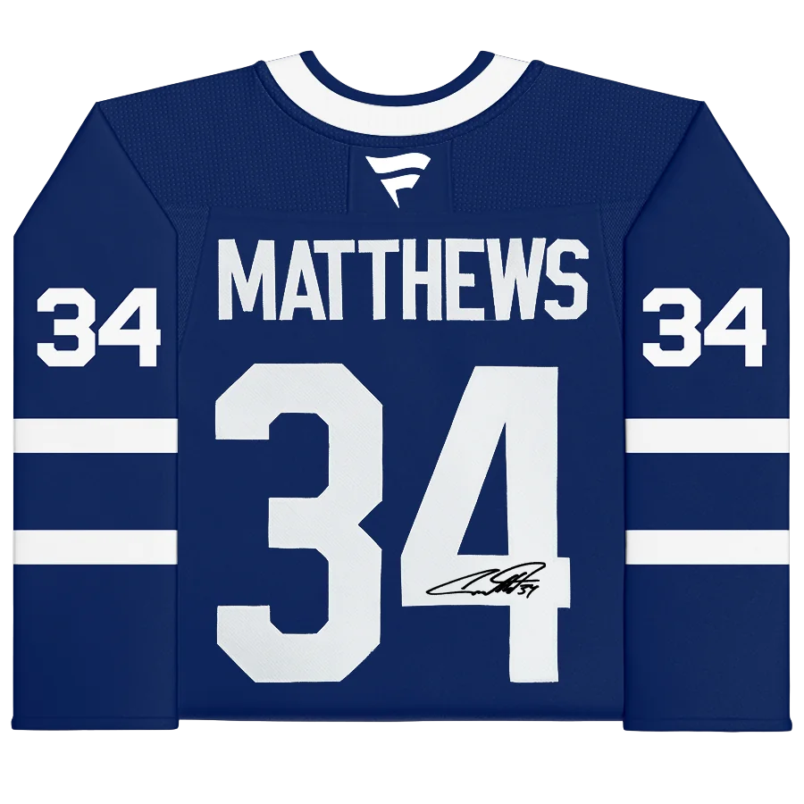 Auston Matthews Signed Toronto Maple Leafs Blue Jersey | Authenticated