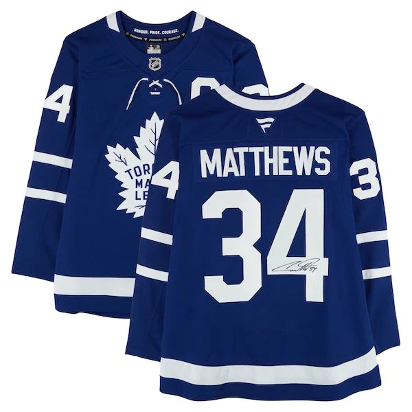 Auston Matthews Signed Toronto Maple Leafs Blue Jersey | Authenticated