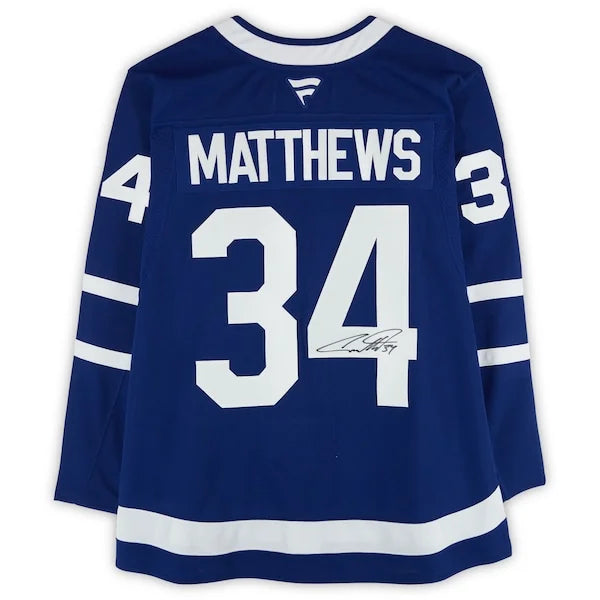 Auston Matthews Signed Toronto Maple Leafs Blue Jersey | Authenticated