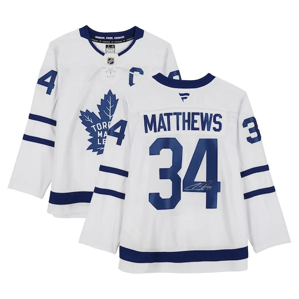 Auston Matthews Signed Toronto Maple Leafs White Jersey | Authenticated