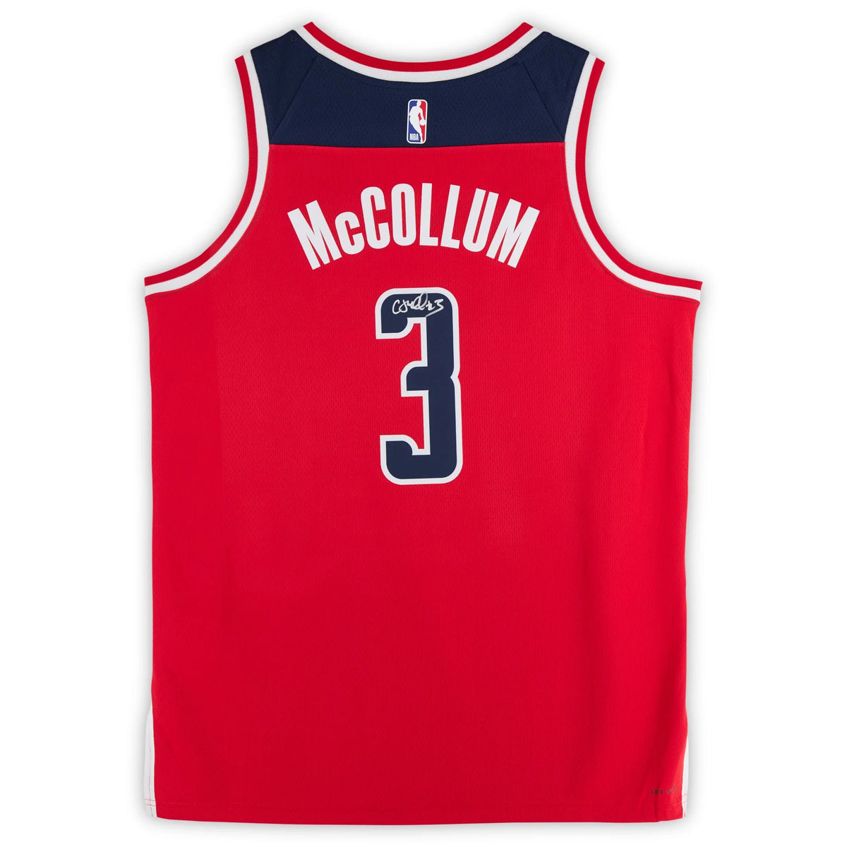 CJ McCollum Signed Washington Wizards Nike Red Icon Jersey | Authenticated | WJRSYMC0207