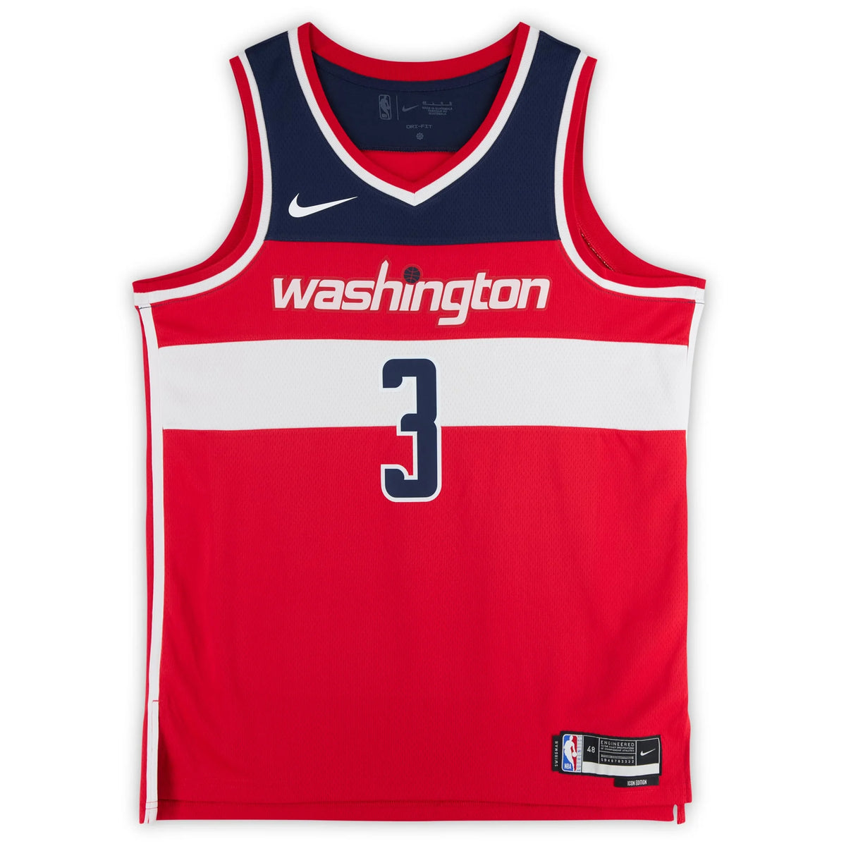 CJ McCollum Signed Washington Wizards Nike Red Icon Jersey | Authenticated | WJRSYMC0207
