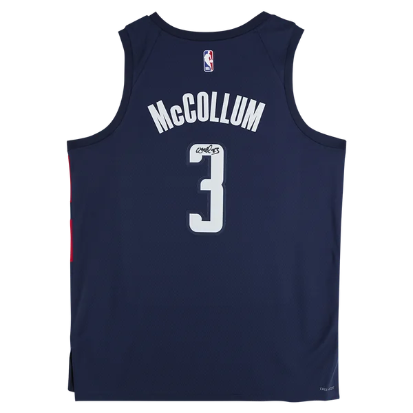 CJ McCollum Signed Washington Wizards Navy Statement Jersey | Authenticated | WJRSYMC0208