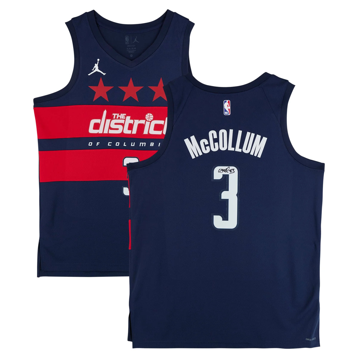CJ McCollum Signed Washington Wizards Navy Statement Jersey | Authenticated | WJRSYMC0208