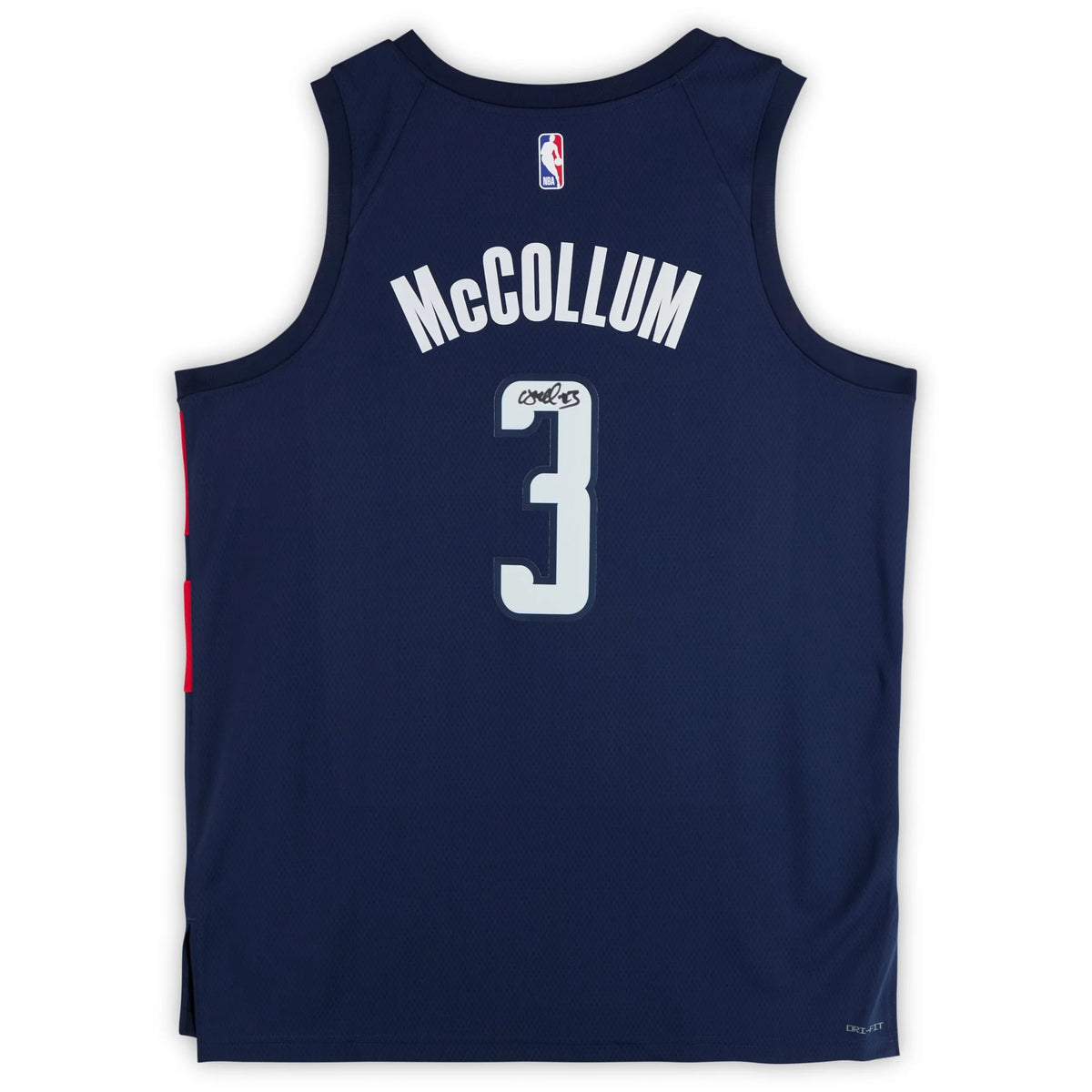 CJ McCollum Signed Washington Wizards Navy Statement Jersey | Authenticated | WJRSYMC0208