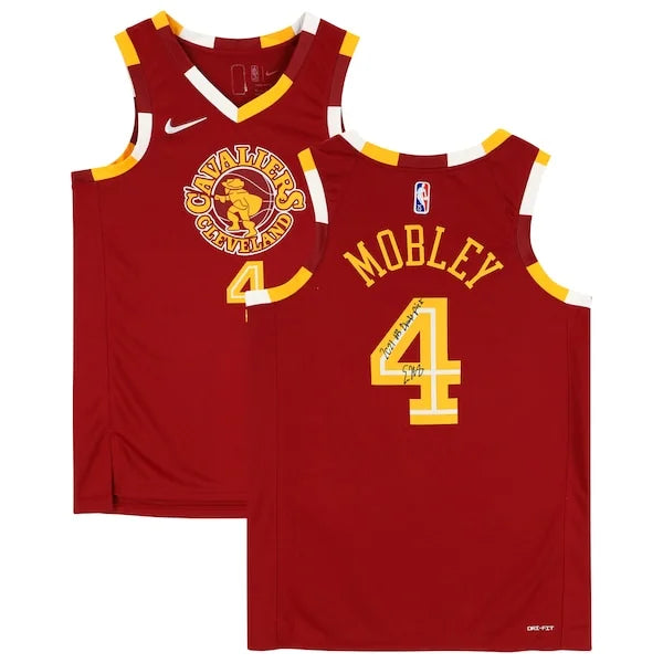 2021-2022 Evan Mobley Signed Cavaliers Jersey | #3 Draft Pick Inscription