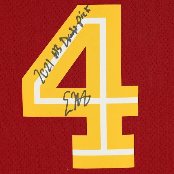 2021-2022 Evan Mobley Signed Cavaliers Jersey | #3 Draft Pick Inscription