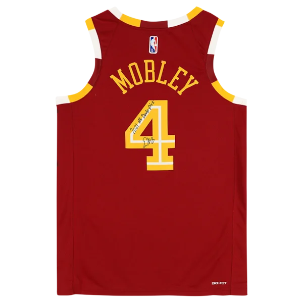 2021-2022 Evan Mobley Signed Cavaliers Jersey | #3 Draft Pick Inscription
