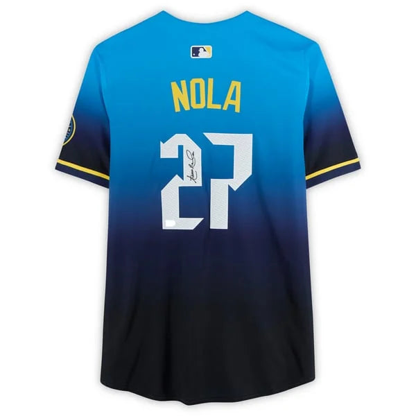 Aaron Nola Signed Philadelphia Phillies City Connect Jersey | Limited | WJRSYNO0092
