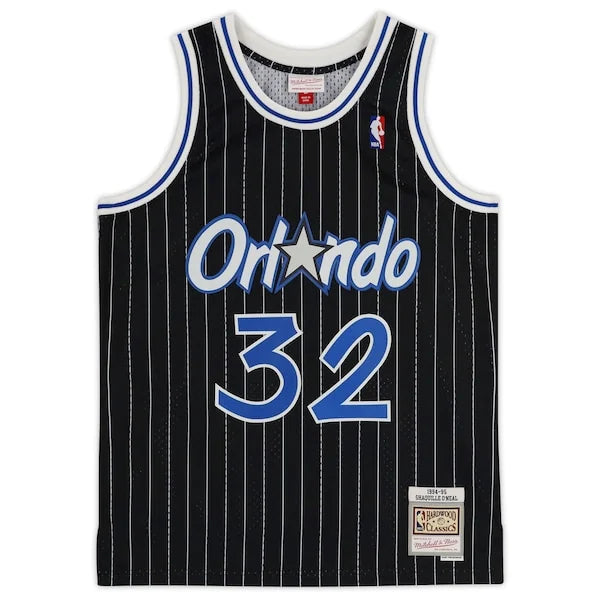 Shaquille O'Neal Signed Orlando Magic Jersey | Mitchell & Ness Black Pinstripe