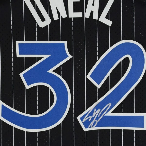 Shaquille O'Neal Signed Orlando Magic Jersey | Mitchell & Ness Black Pinstripe