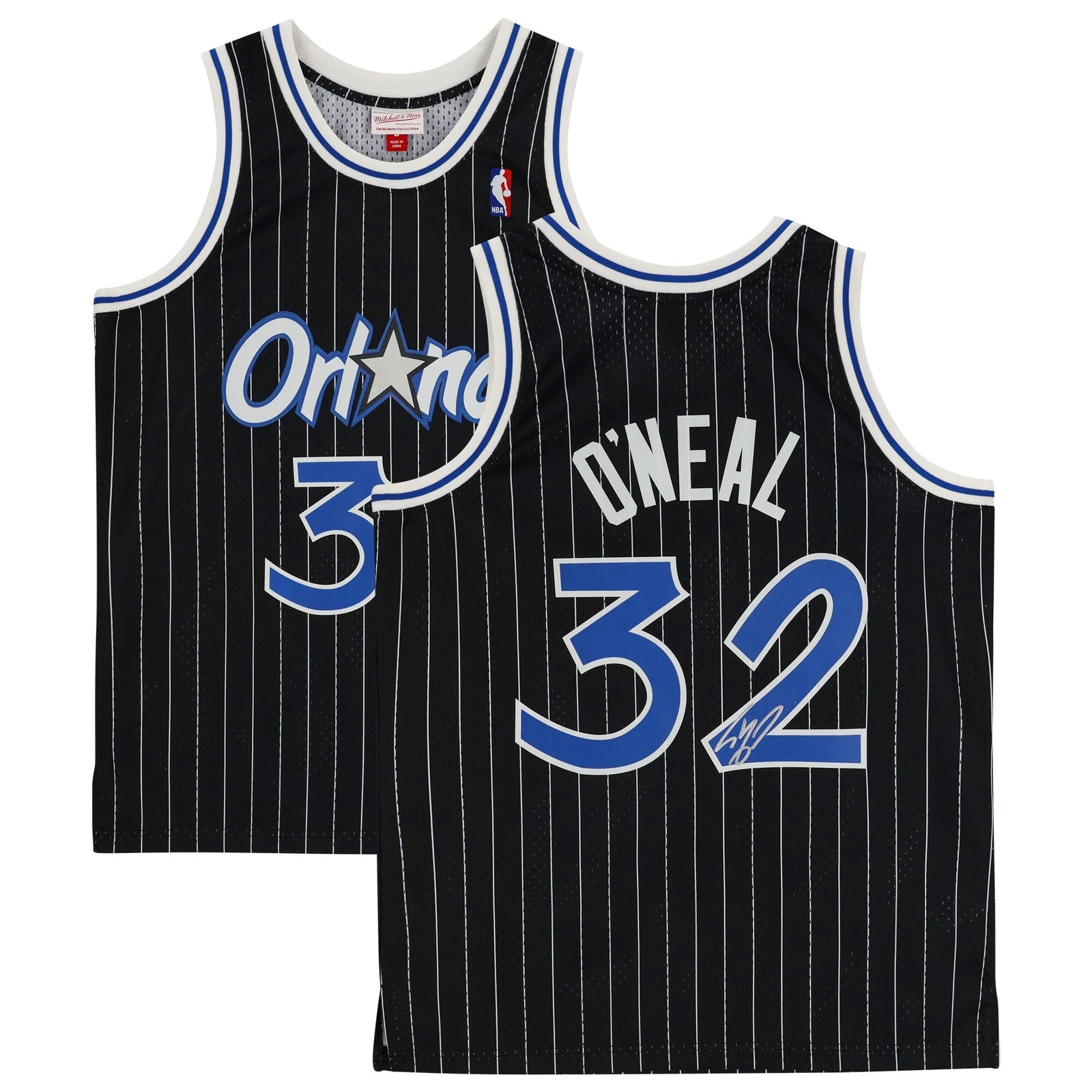 Shaquille O'Neal Signed Orlando Magic Jersey | Mitchell & Ness Black Pinstripe