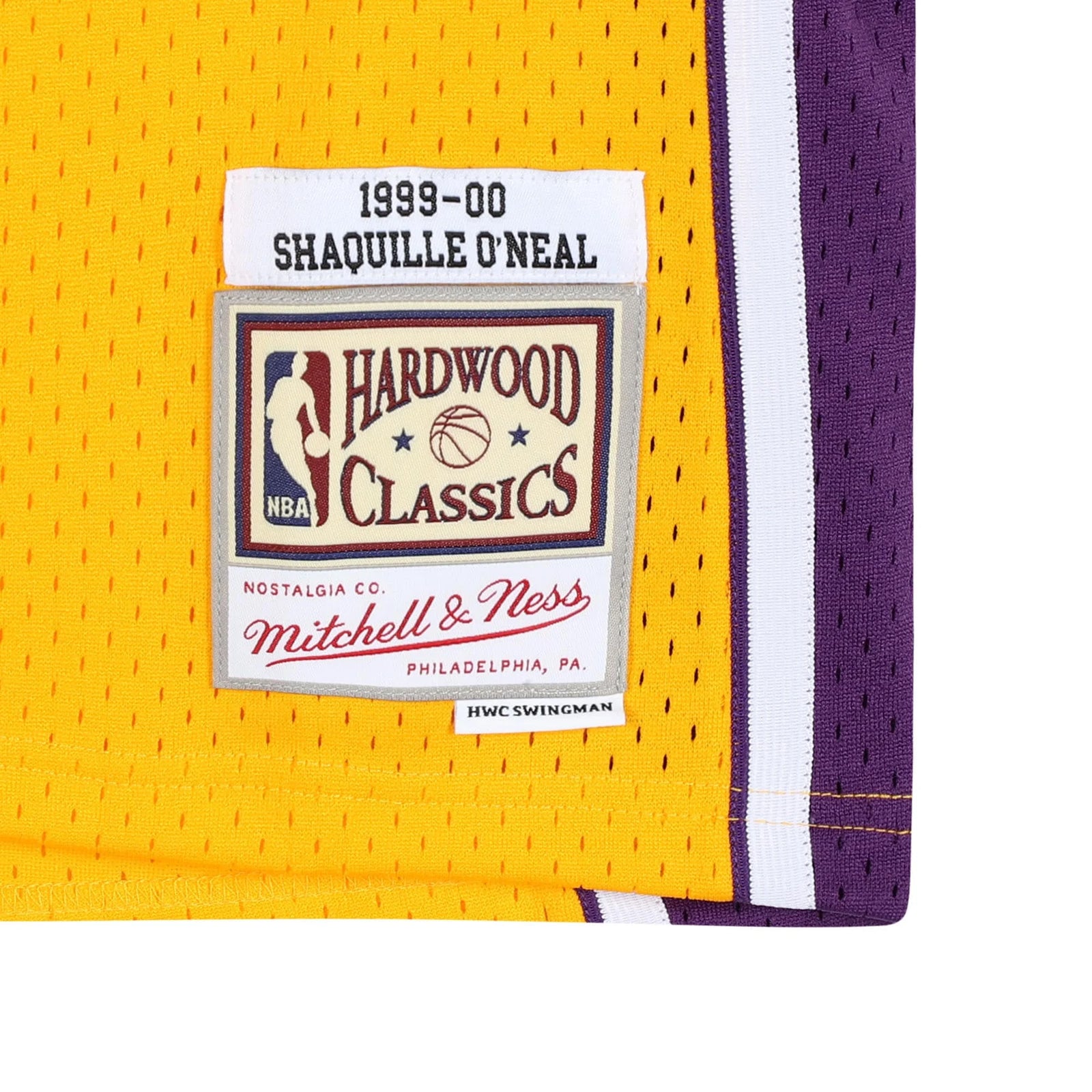 Shaquille O'Neal Signed Lakers Gold Jersey | 1999-00 Harwood Classic