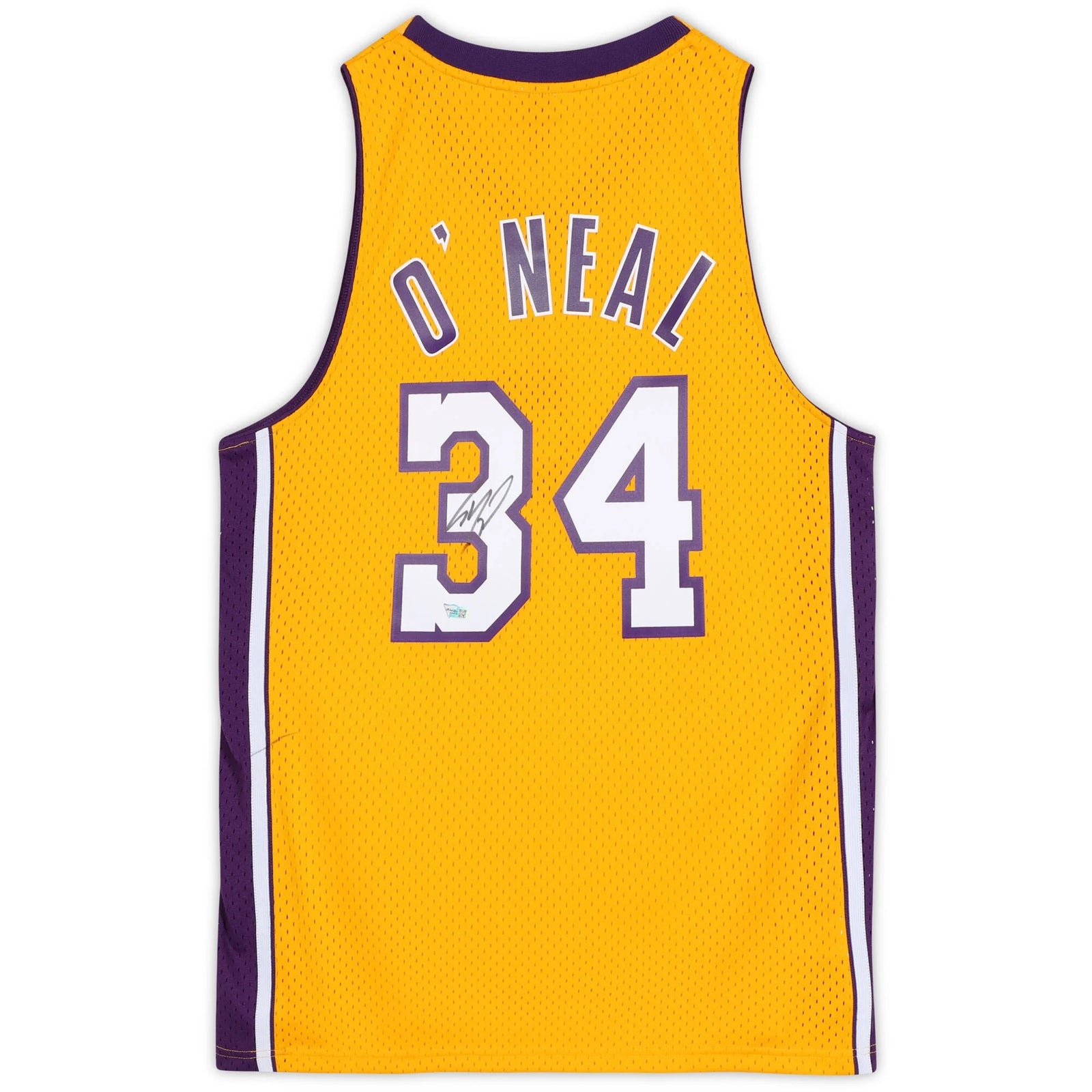 Shaquille O'Neal Signed Lakers Gold Jersey | 1999-00 Harwood Classic