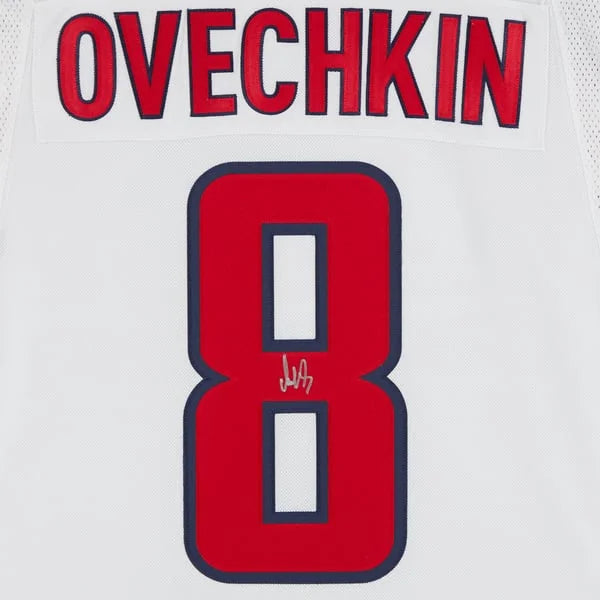 Alex Ovechkin Signed Washington Capitals White Road Jersey | Authenticated | WJRSYOV0105