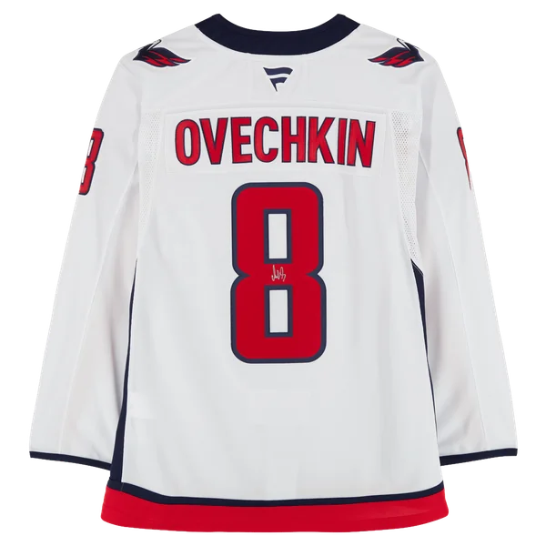 Alex Ovechkin Signed Washington Capitals White Road Jersey | Authenticated | WJRSYOV0105