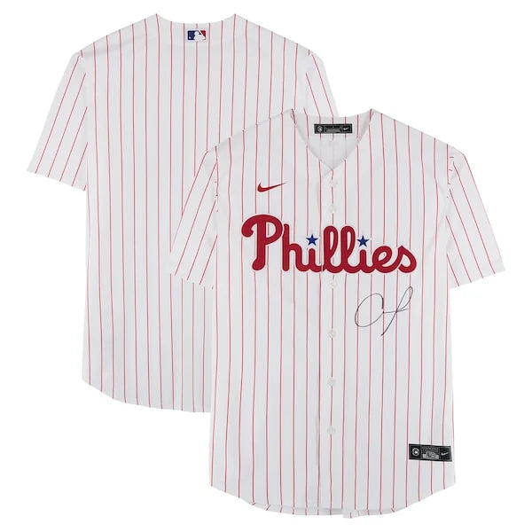 Andrew Painter Signed Philadelphia Phillies Jersey | White Nike Replica