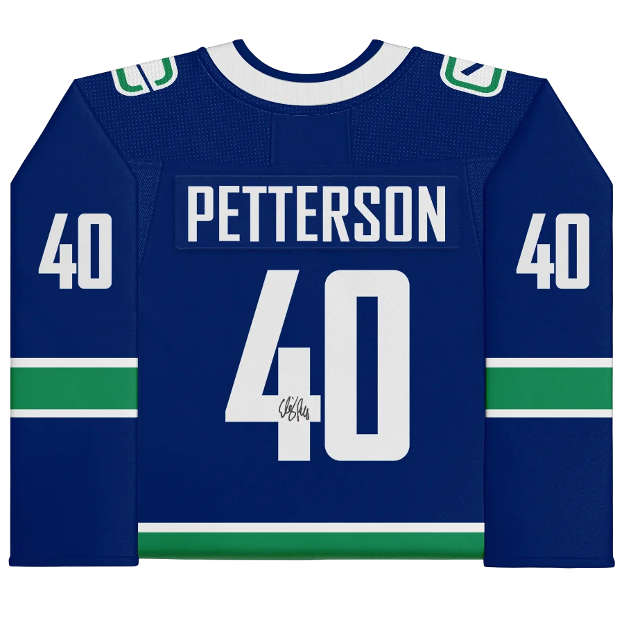 Elias Pettersson Signed Vancouver Canucks Blue Jersey | Authenticated