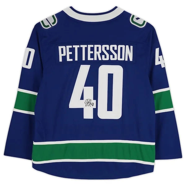 Elias Pettersson Signed Vancouver Canucks Blue Jersey | Authenticated