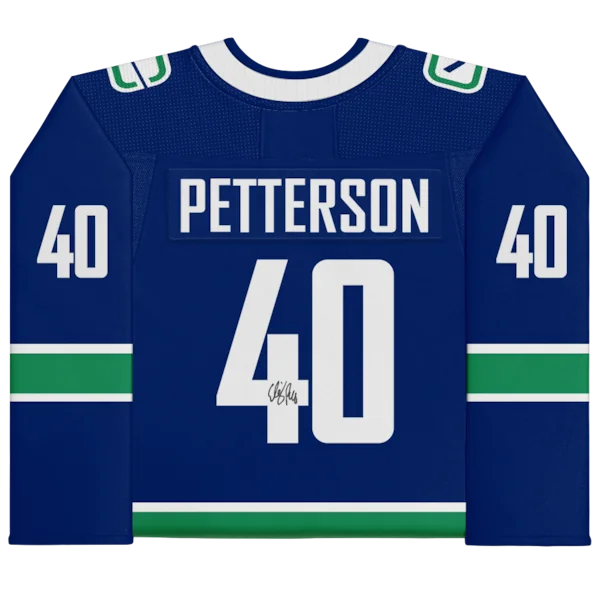 Elias Pettersson Signed Vancouver Canucks Blue Jersey | Authenticated