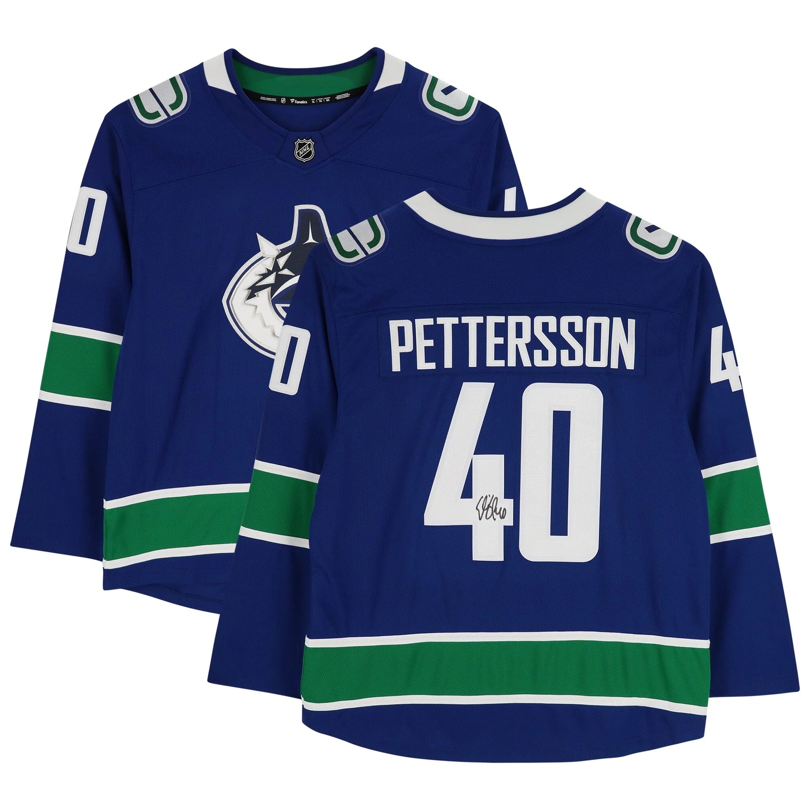 Elias Pettersson Signed Vancouver Canucks Blue Jersey | Authenticated