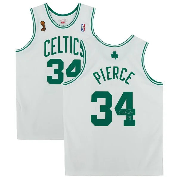 Paul Pierce Signed Boston Celtics Jersey | Mitchell & Ness 2007-08 HOF 21