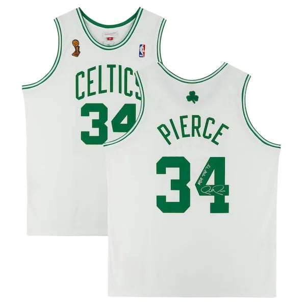 Paul Pierce Signed Boston Celtics Jersey | 2007-2008 Mitchell & Ness with NBA Top 75 Inscr