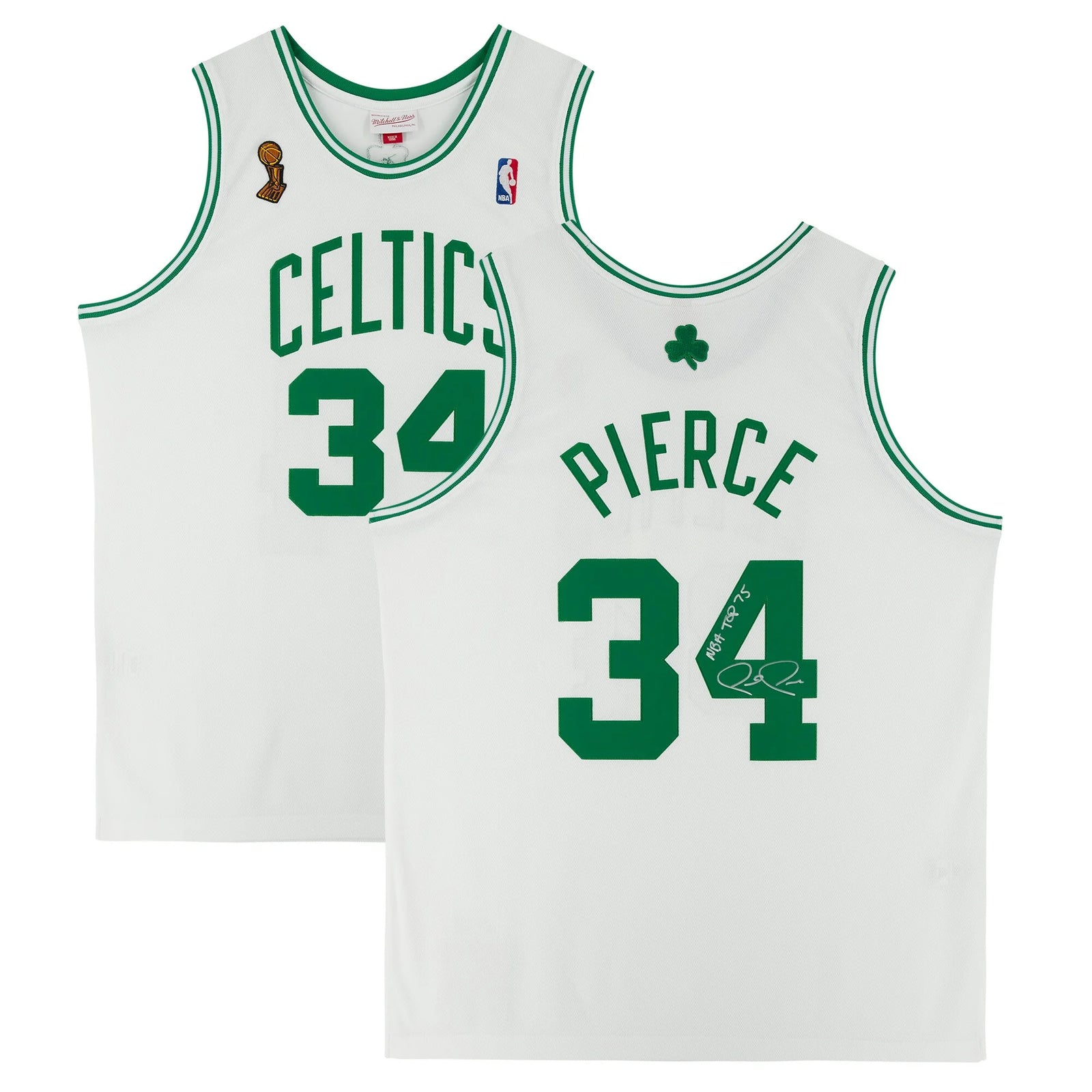 Paul Pierce Signed Boston Celtics Jersey | 2007-2008 Mitchell & Ness with NBA Top 75 Inscr