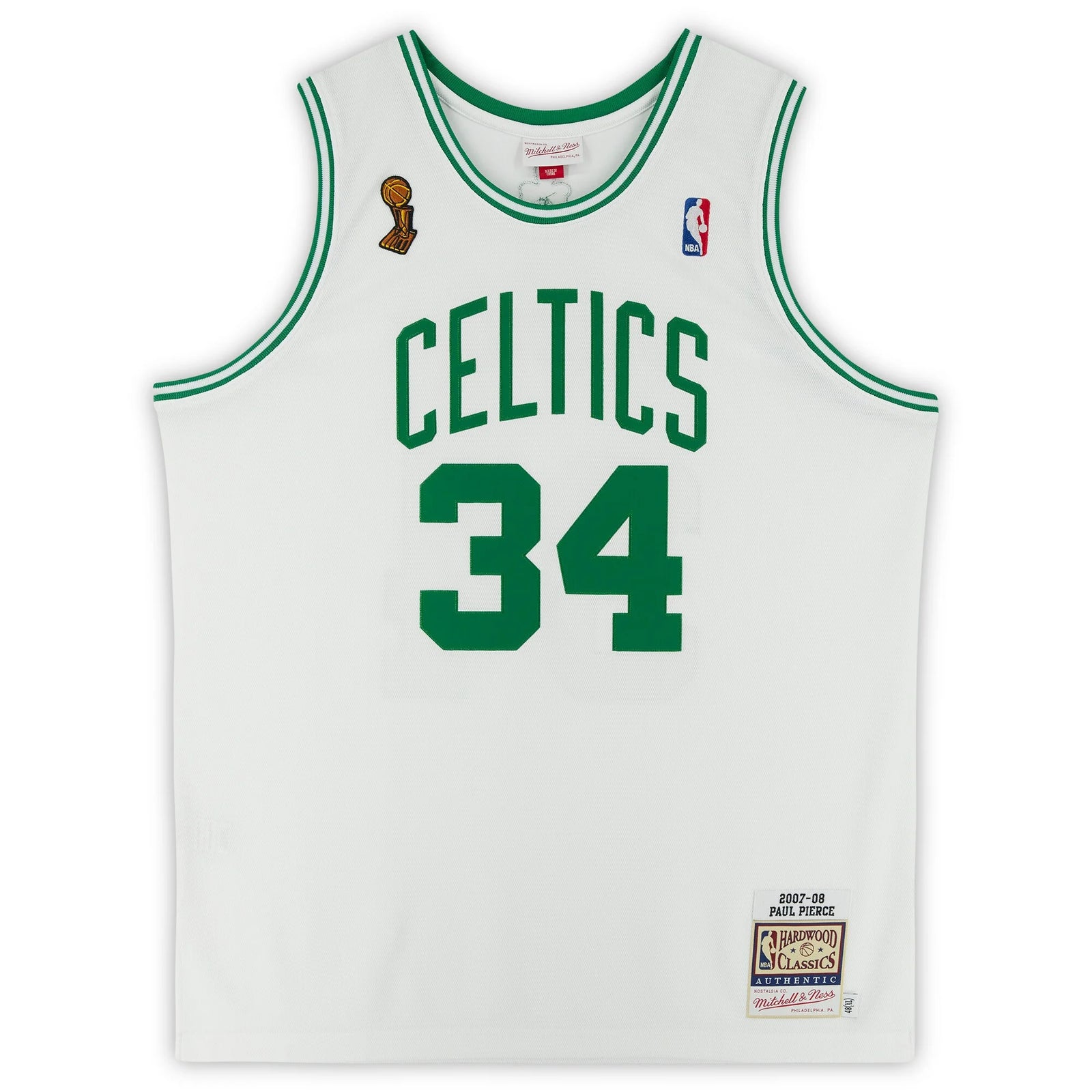 Paul Pierce Signed Boston Celtics Jersey | 2007-2008 Mitchell & Ness with NBA Top 75 Inscr