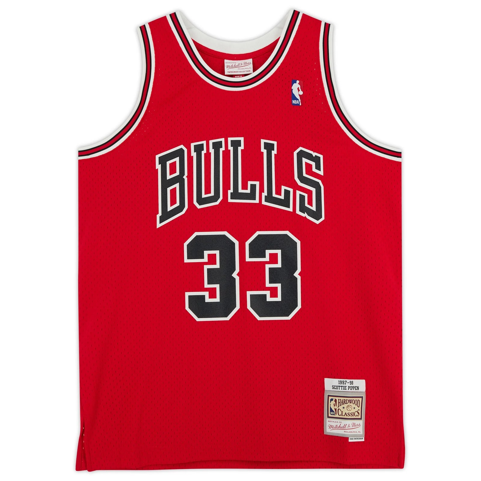 Scottie Pippen Signed Chicago Bulls Jersey | Mitchell & Ness 1997-1998