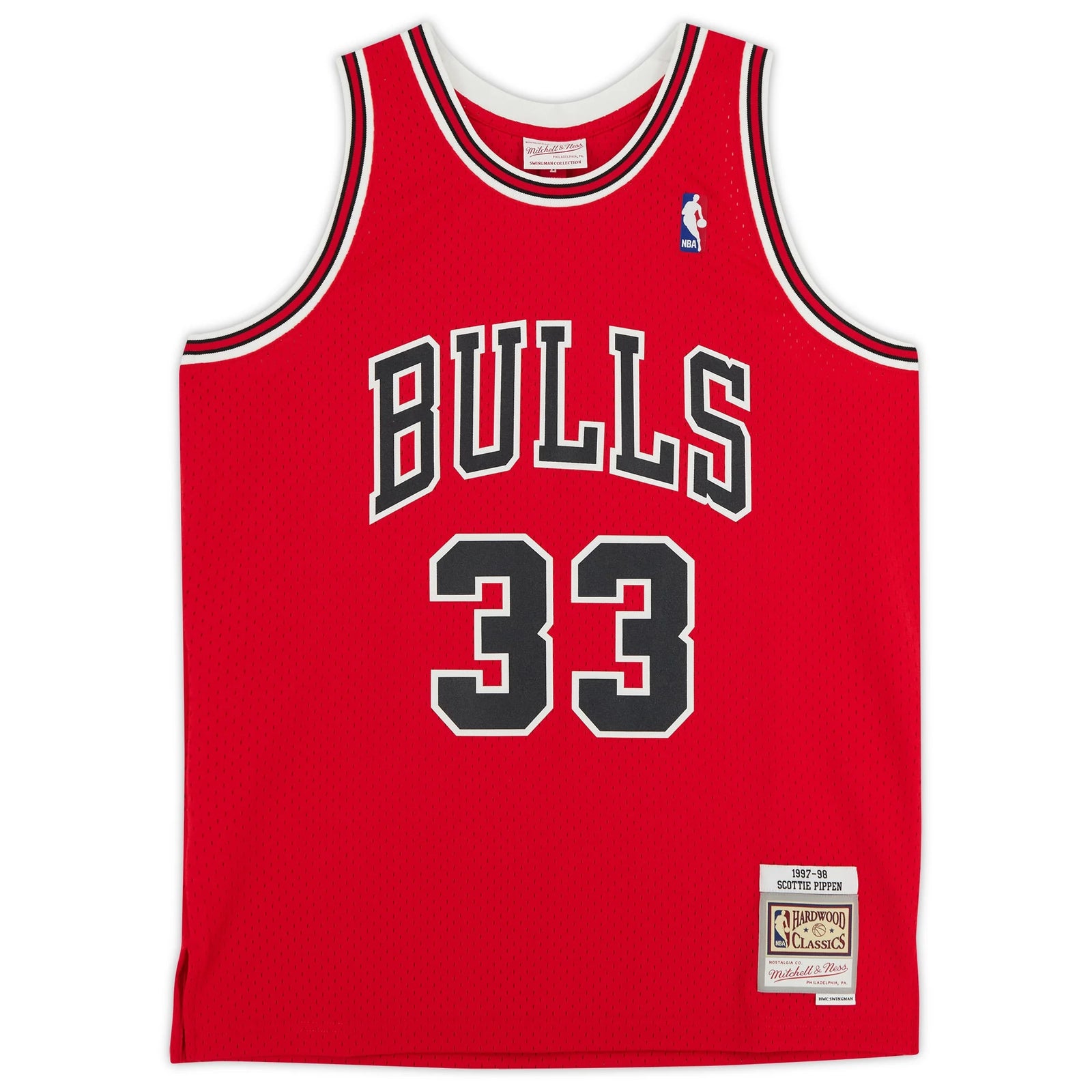 Scottie Pippen Signed Chicago Bulls Jersey | 1997-1998 Mitchell & Ness with 6x Champ Inscr