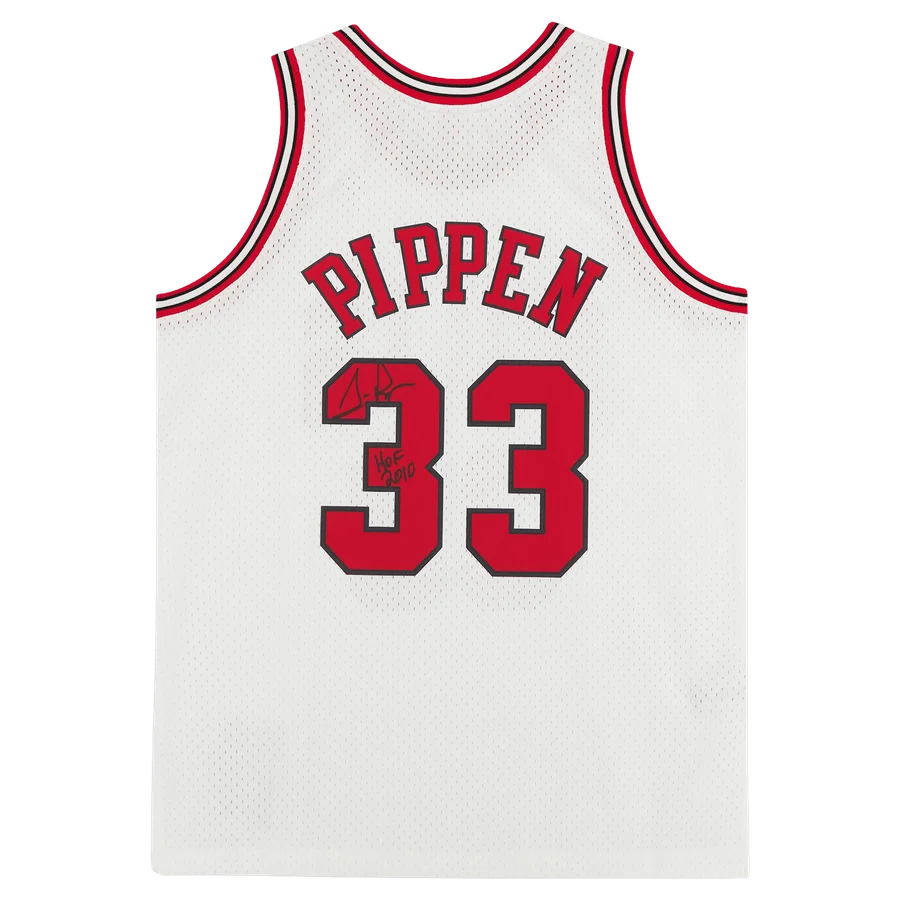 2010 Scottie Pippen Signed Chicago Bulls Jersey | Mitchell & Ness 1997-1998 White Swingman with
