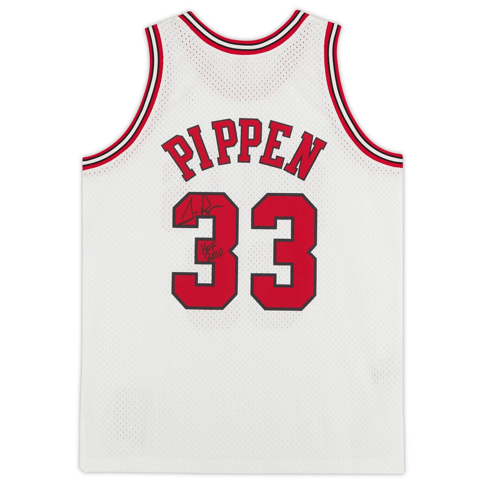 2010 Scottie Pippen Signed Chicago Bulls Jersey | Mitchell & Ness 1997-1998 White Swingman with