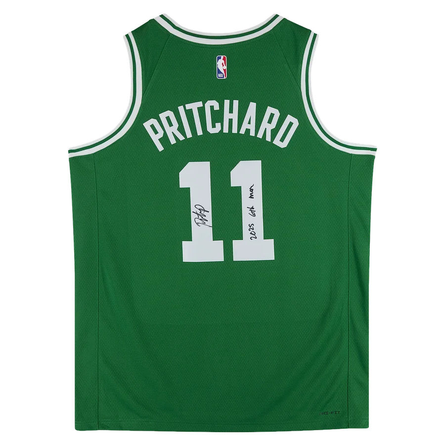 Payton Pritchard Signed Boston Celtics Jersey | 2025 6th Man Inscription