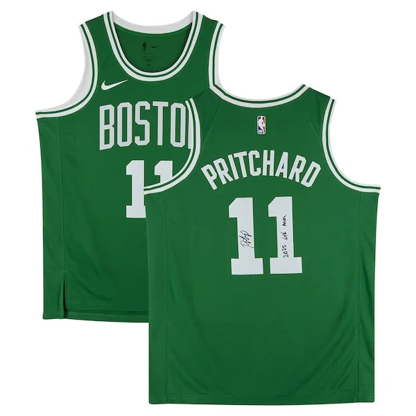 Payton Pritchard Signed Boston Celtics Jersey | 2025 6th Man Inscription