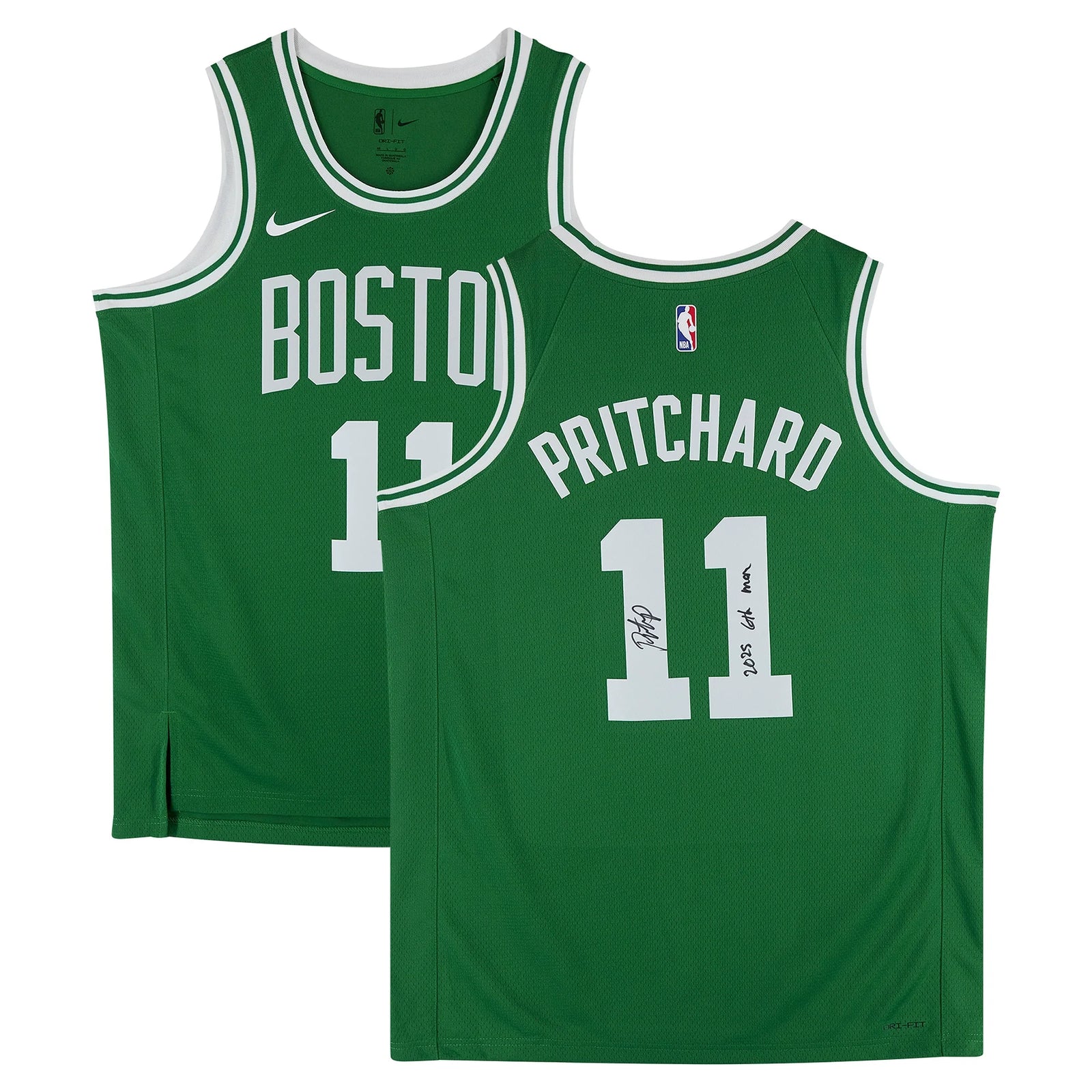 Payton Pritchard Signed Boston Celtics Jersey | 2025 6th Man Inscription