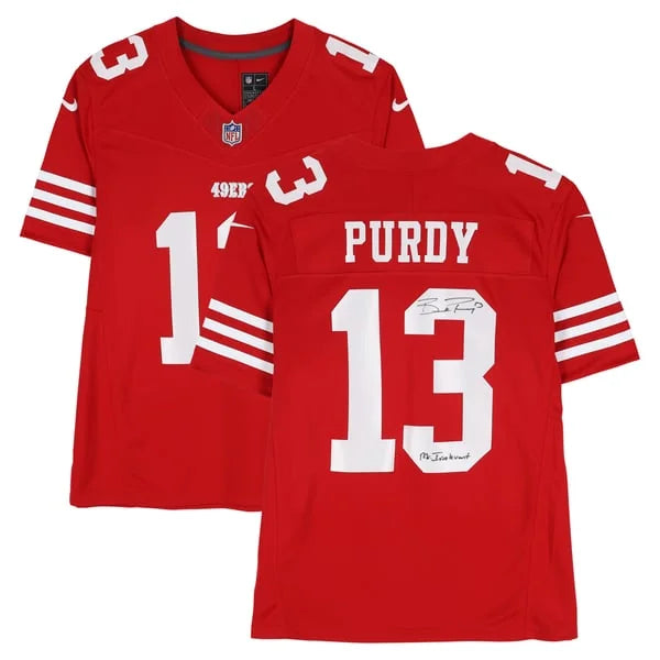 Brock Purdy Signed San Francisco 49ers Red Nike Jersey | Mr. Irrelevant | WJRSYPU0044