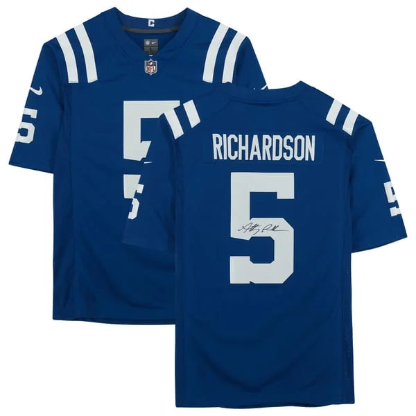Anthony Richardson Signed Indianapolis Colts Blue Nike Limited Jersey | WJRSYRI0185