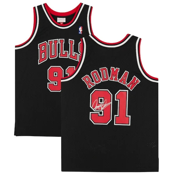 Dennis Rodman Signed Chicago Bulls Jersey | 1997-98 Mitchell & Ness