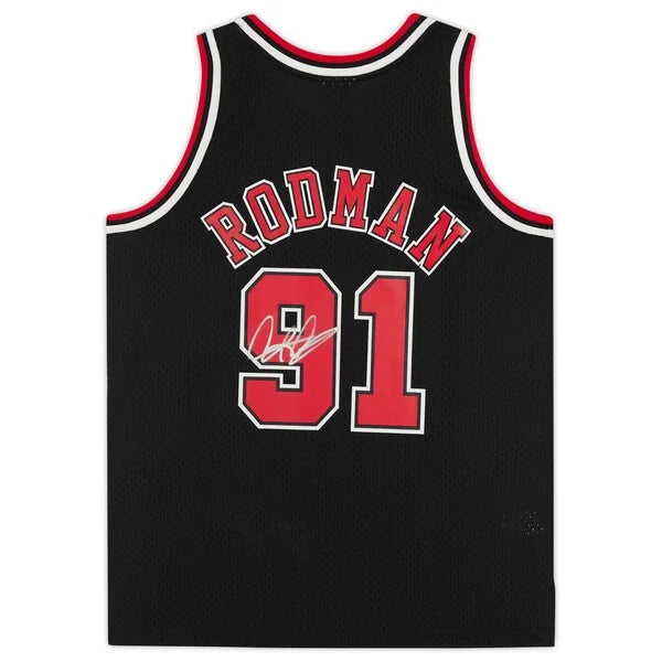 Dennis Rodman Signed Chicago Bulls Jersey | 1997-98 Mitchell & Ness
