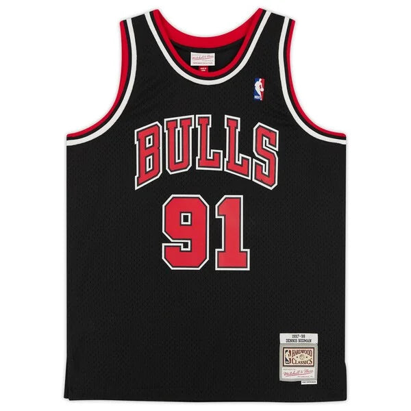 Dennis Rodman Signed Chicago Bulls Jersey | 1997-98 Mitchell & Ness