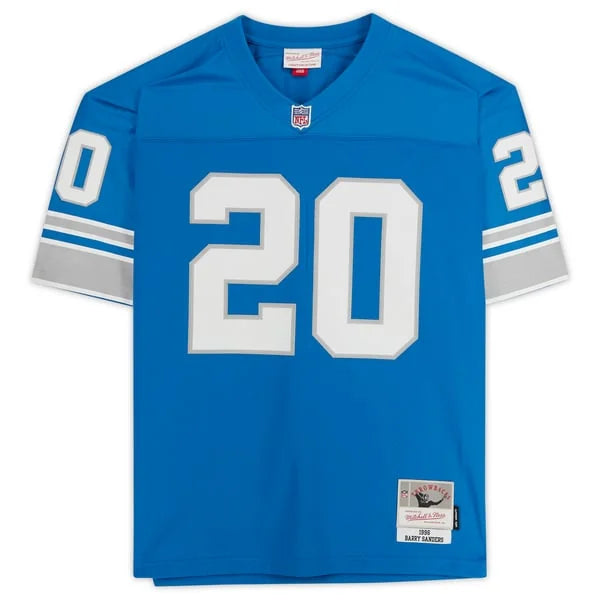 Barry Sanders Signed Detroit Lions Jersey | Mitchell & Ness Replica | WJRSYSA0054