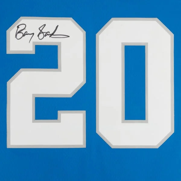 Barry Sanders Signed Detroit Lions Jersey | Mitchell & Ness Replica | WJRSYSA0054