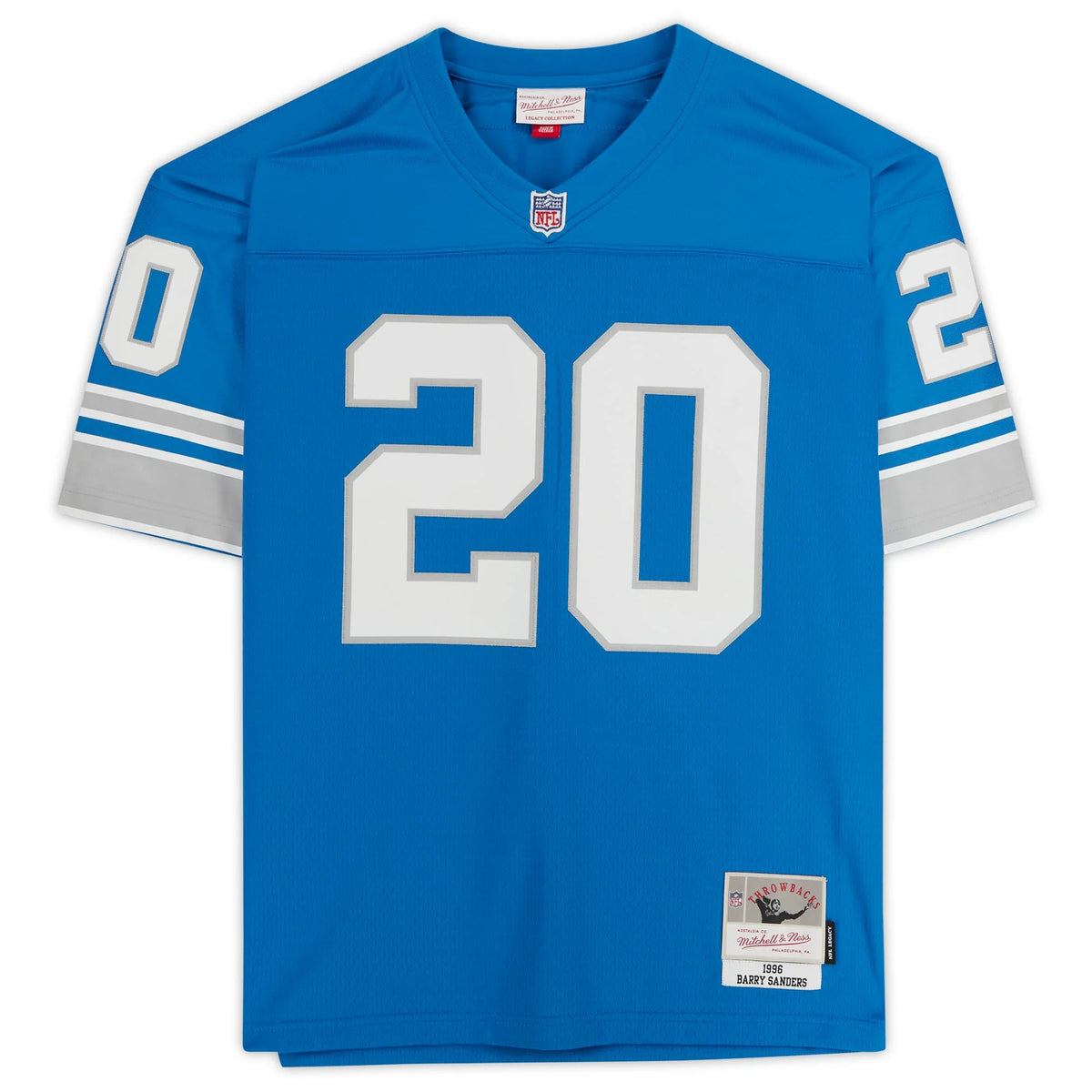 Barry Sanders Signed Detroit Lions Jersey | Mitchell & Ness Replica | WJRSYSA0054
